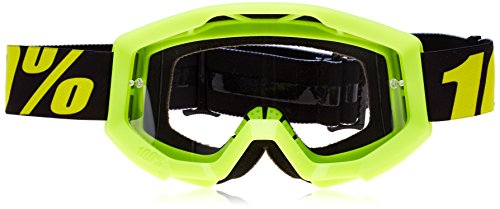 100% Strata, Gafas de bicicleta Unisex adulto, Talla única, Amarillo (Yellow/Transparent)