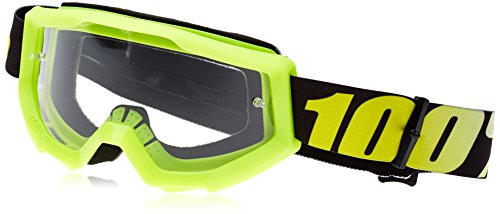 100% Strata, Gafas de bicicleta Unisex adulto, Talla única, Amarillo (Yellow/Transparent)