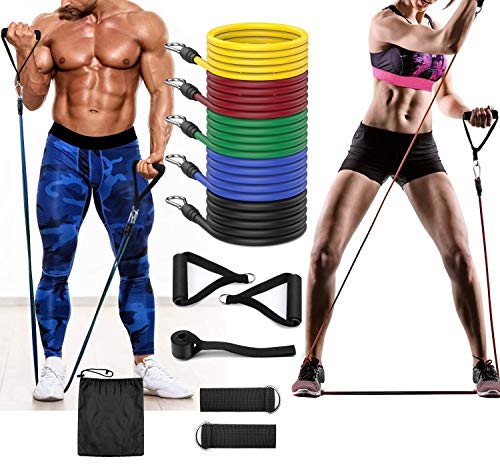 11Pz Bandas Elasticas Musculacion Elasticos Deporte De Resistencia Banda Deportiva Para Fitnes Yoga Accesorios Gomas Elastica Fuerza Complementos Gimnasio De Casa