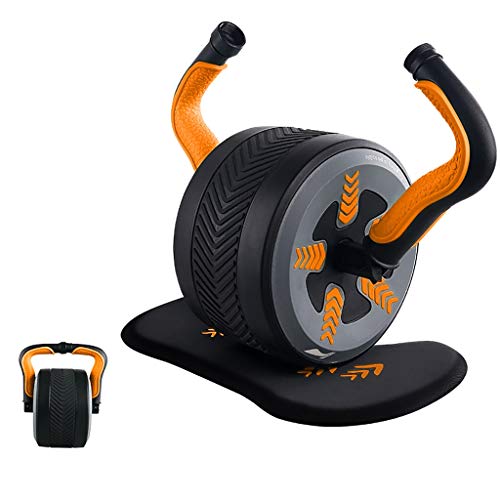 2-en-1 de múltiples funciones de la rueda abdominal, Fitness Ab Roller Wheel, Profesional de Grado y Hogar entrenamiento de la gimnasia abdominal Maquinaria en Abs ejercicio, pesas rusas cuerpo comple