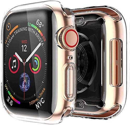 [2 pack] Funda Apple Watch 40mm Series 4/Series 5, Protector Pantalla iWatch 4 case Protección Completo Anti-Rasguños Ultra Transparente Funda Suave TPU, para Nueva Apple Watch Series 4/Series 5 40mm