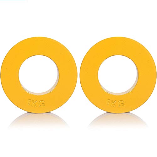 2 PCS Micropeso Fraccionales Diseñadas para Barras Olímpicas para Entrenamiento de Fuerza y Desarrollo Muscular,1kg