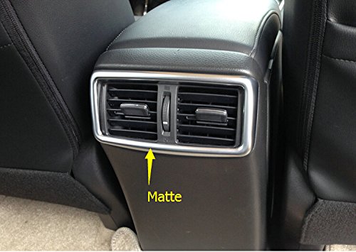 2014 - 2015 para Rogue X-Trail ABS mate reposabrazos Caja trasera salida de aire para marco & Instrumento Pannel Air Vent Outlet Covers 3PCS