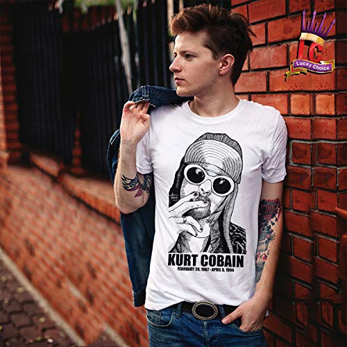 2020 Cobain Kurt Nirvana T Shirt Utero Mens Nevermind Smiley Face Womens Child Band Rock - M