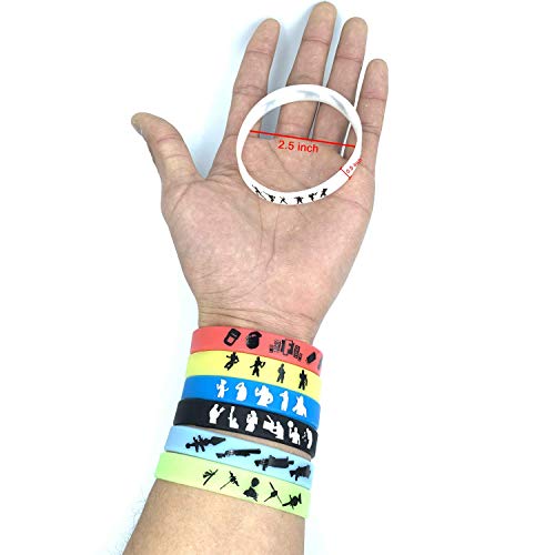 21 PCS Gaming Party Supplies Pulsera de Silicona, Tema de Videojuegos Birthday Party Supplies favorece Las Pulseras para niños, Glow IN The Oscuro