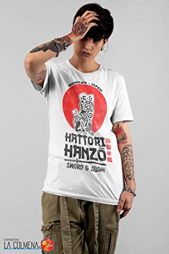 2242-Camiseta Premium, Hattori Hanzo (Melonseta) Blanco M