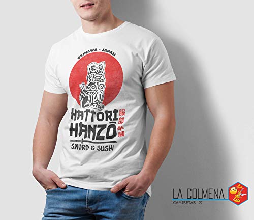 2242-Camiseta Premium, Hattori Hanzo (Melonseta) Blanco M