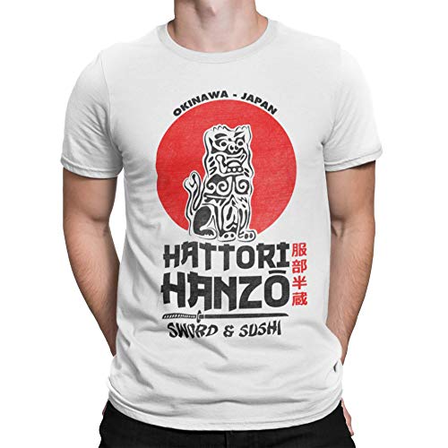 2242-Camiseta Premium, Hattori Hanzo (Melonseta) Blanco M