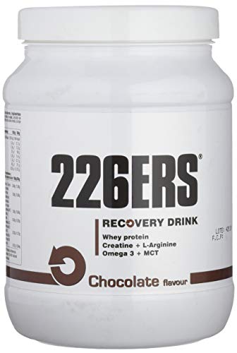 226ERS Recovery Drink, Recuperador Muscular con Proteína, Creatina, Hidratos de Carbono, Triglicéridos y L-Arginina, Chocolate - 500 gr