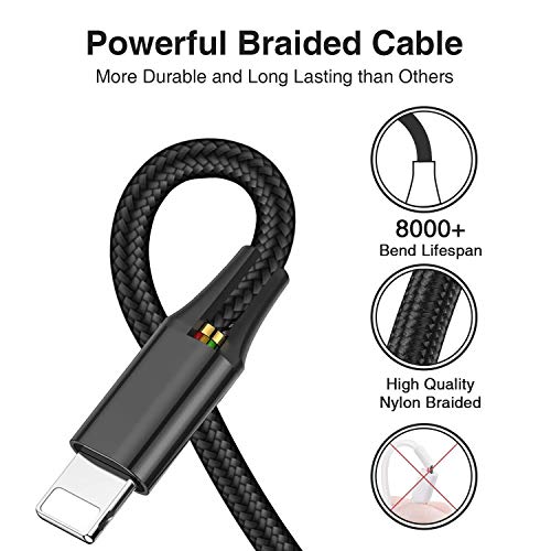 3 en 1 Multi Cable de Carga, WODSAN 1.2M Cable Multiple Cargador Micro USB Tipo C Nylon Multi USB Cargador para Android Samsung Galaxy S9/ S8/ S7/ A5, Huawei P20, Honor, Kindle, LG, Sony (Negro)