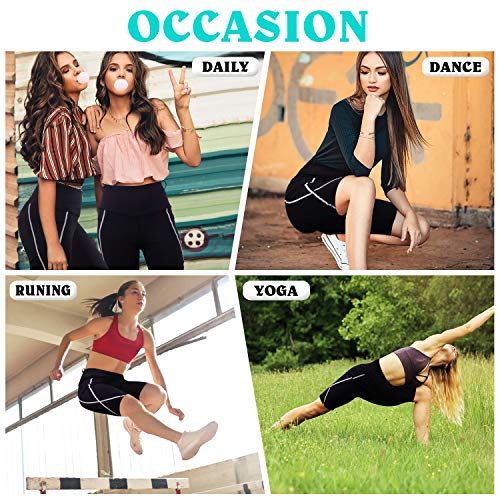 3W GRT Leggings Mujer Fitness, Leggings De Yoga para Mujer, Pantalones De Entrenamiento, Pantalón Corto Deportivo para Mujer Cintura Alta (Negro, L)