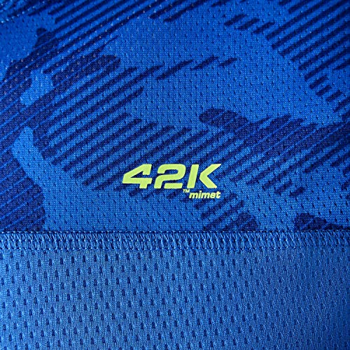 42K Running - Camiseta técnica 42K MIMET Hombre Electric Blue Camouflage M