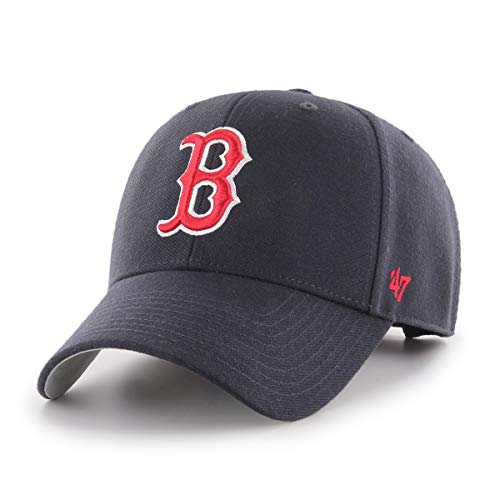47Brand Unisex MLB Boston Red Sox '47 MVP Cap, Marina, One Size