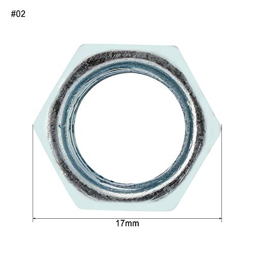 5 piezas de acoplamiento Tuercas hexagonales Varilla de la varilla larga Tuerca de acero al carbono Separador roscado M12 * 40(Lado opuesto17)