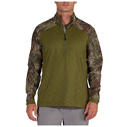 5.11 Tactical Series Rapid Quarter Zip (Kryptek) - Chaleco para Hombre, Hombre, Color Kryptek Mandrake, tamaño XS