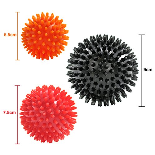 5BILLION Masaje Bolas Spiky Massage Ball - Bola de Lacross & Bola de Estrés - Herramienta de Masaje de Tejido Profundo para Liberación Miofascial, Accupoint Masaje, Accupoint Masaje, Terapia Física