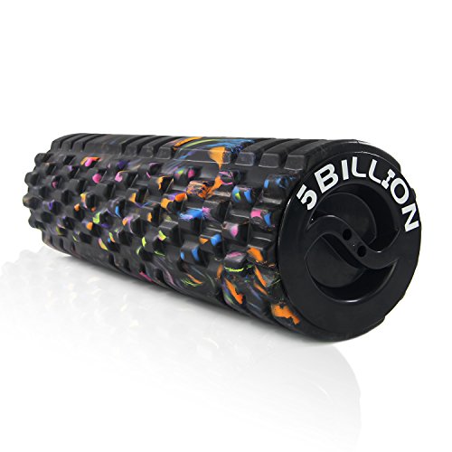 5BILLION Rodillo de Espuma Foam Roller -Galaxia- 45cm de Alta Densidad Rodillo de Ejercicios para la Terapia física - Rodillo de Masaje para la Aptitud de la Cruz - Herramienta de Masaje para Tejido