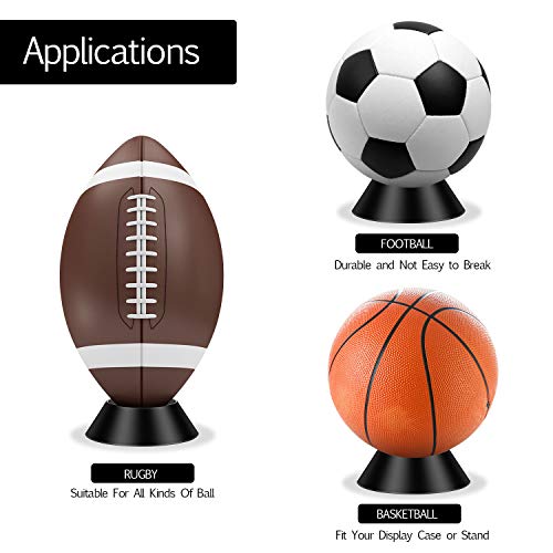 6 Piezas de Soporte de Bola de Recuerdo Pedestal de Pelota Soporte de Exhibición de Bolas Soporte de Balón de Fútbol para Baloncesto Fútbol Voleibol Softbol Bolos