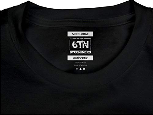 6TN - Camiseta - para hombre negro negro Medium