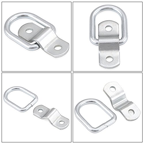 8X Anillos de Amarre Gancho Remolques Furgonetas Camiones Tie Down Ring para Transporte de Caballos Barco Cuerdas