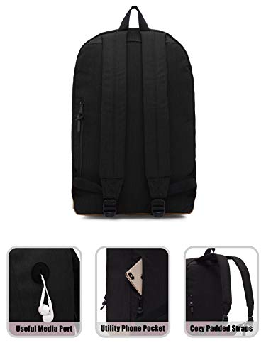 936Plus Mochila Universidad, para portatil 15.6 Pulgadas, 26 litros, Negro