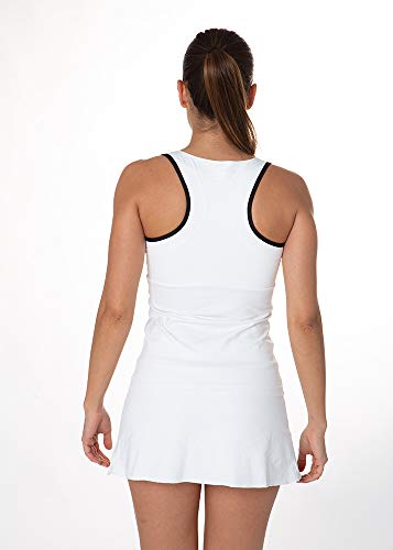 a40grados Sport & Style, Camiseta Trass Blanca, Mujer, Tenis y Padel (Paddle) (38 S)