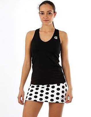 a40grados Sport & Style, Falda Fussion Lunar (Lunar Negro), Mujer, Tenis y Padel (Paddle) (42 L)