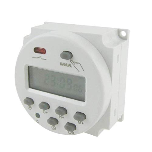 Aardich Sincronización Temporizador Programable Digital Profesional Eléctrico Timer Dual Outlet Caso Heavy Duty Temporizador Outlet