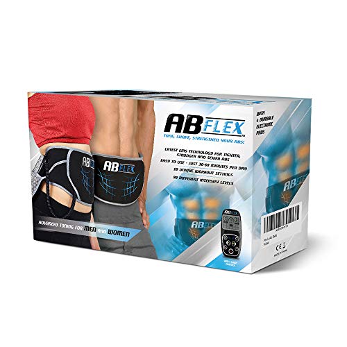 Ab Flex Estimulador Muscular Abdominales Cinturón de tonificación Ab para unos músculos abdominales tonificados y delgados