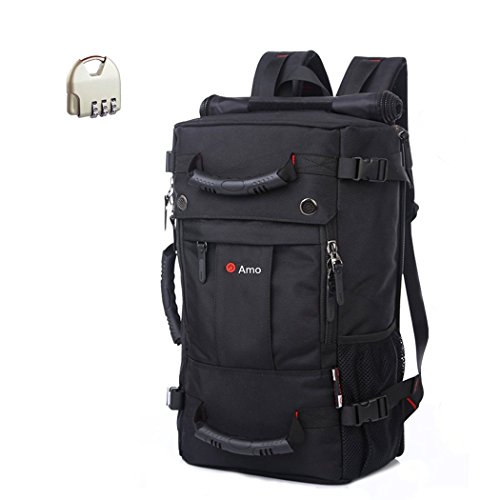 abaría Kaka 45L Mochila Hombre Impermeable con candados de combinación - con asa de Transporte - con reemplazo Hombro Correa