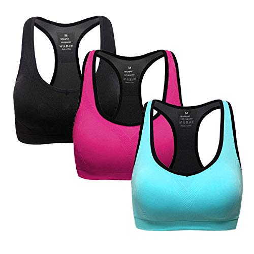 Abollria Sujetador Deportivo para Mujeres, cómodos Suave y Almohadillas Extraíbles,Bra Deporte sin Costuras para Yoga/Fitness/Run/Ejercicio