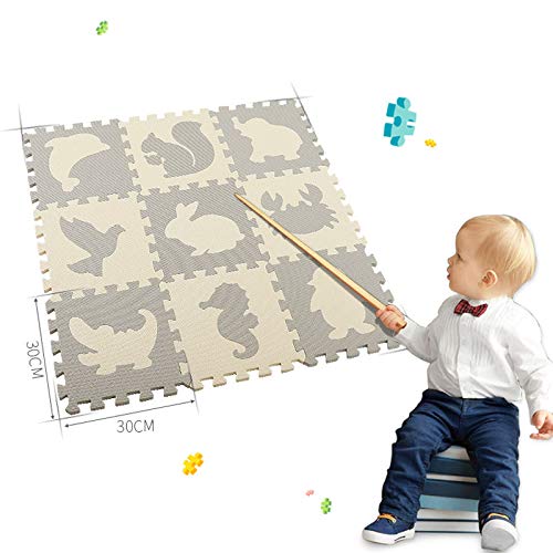 Abracing Puzzle Ejercicio Spielmatten Set Krabbeldecke Ineinandergreifende Schaumbodenfliesen para bebés de niños pequeños