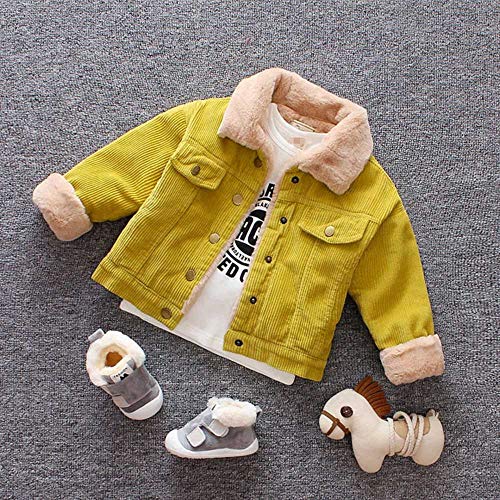 Abrigos Bebe Invierno Niños Bebé Niñas Niños Invierno Abrigo Sólido Capa Chaqueta Grueso Cálido Ropa de Abrigo Abrigo Parka para Niños 6 Mes -3 Años