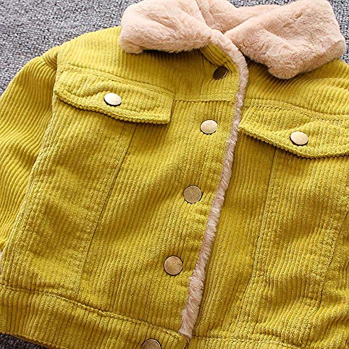 Abrigos Bebe Invierno Niños Bebé Niñas Niños Invierno Abrigo Sólido Capa Chaqueta Grueso Cálido Ropa de Abrigo Abrigo Parka para Niños 6 Mes -3 Años