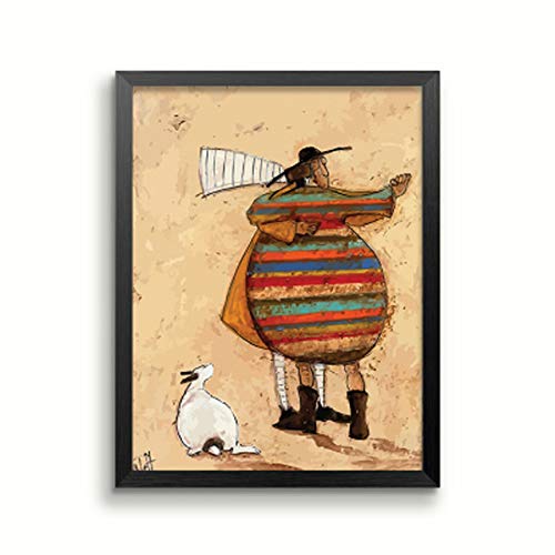 Abstract Happy Family Love Canvas Painting Nordic Wall Art Picture para la decoración del hogar 20x25cm