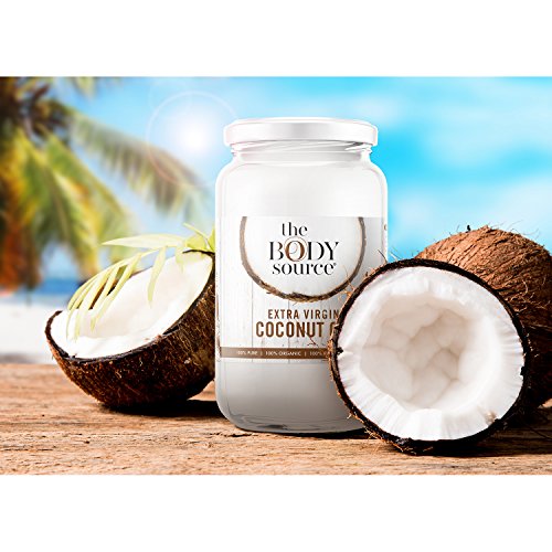 Aceite de Coco Virgen Extra de 1 Litro - Crudo y Prensado en Frío - 100% Orgánico y Puro - Con Certificación orgánica
