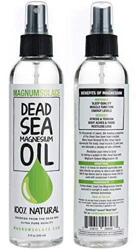 Aceite de Magnesio - Grande - Origen Excepcional el Mar Muerto 100% PURO (240 mL)