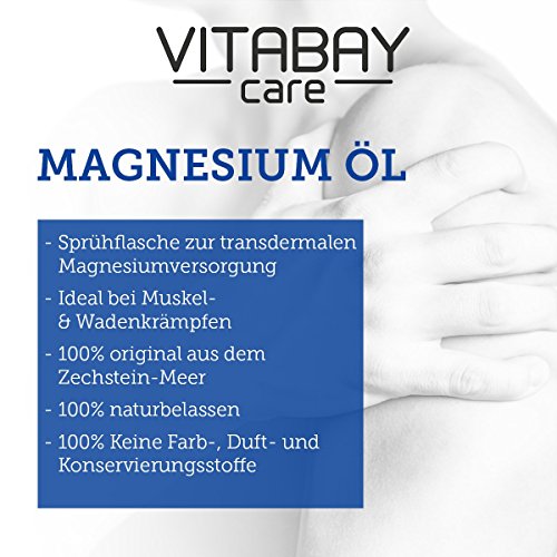 Aceite de magnesio original de Zechstein - Spray de cloruro de magnesio - amable con la piel - 300ml
