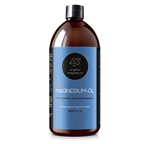 Aceite de magnesio Ultra Pur 1000 ml 100% natural puro aceite de Zechstein de magnesio orgánico, perfecto para deporte y relajación muscular, concentrado de aceite líquido.