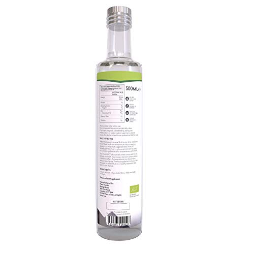 Aceite Ecológico de MCT Puro | 100% de Coco | Cálidad Premium | Botella de cristal | Ácido Caprílico C8 & Ácido Cáprico C10 | Sin GMO | Paleo | Dieta Keto | Bulletproof Café (500ml Ecológico C8/C10)