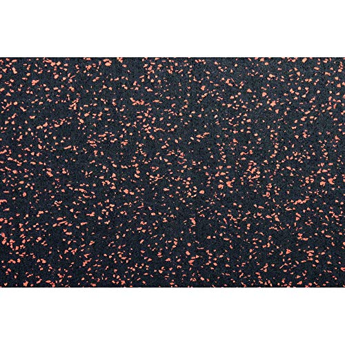 acerto 40409 Colchoneta para aparatos de Fitness * Colchoneta 60x125cm (4mm) * roja * Protección Robusta del Suelo * Antideslizante e insonorizante - Colchoneta de protección del Suelo