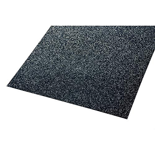 acerto 40425 Colchoneta para aparatos de Fitness * Colchoneta 300x125cm (4mm) * Gris * Protección Robusta del Suelo * Antideslizante e insonorizante - Colchoneta de protección del Suelo