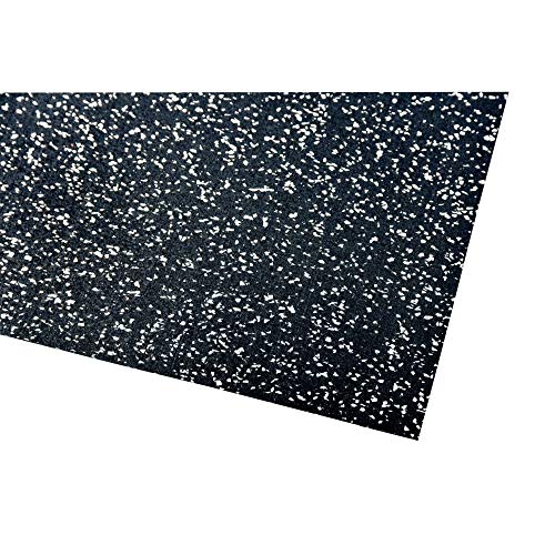 acerto 40425 Colchoneta para aparatos de Fitness * Colchoneta 300x125cm (4mm) * Gris * Protección Robusta del Suelo * Antideslizante e insonorizante - Colchoneta de protección del Suelo