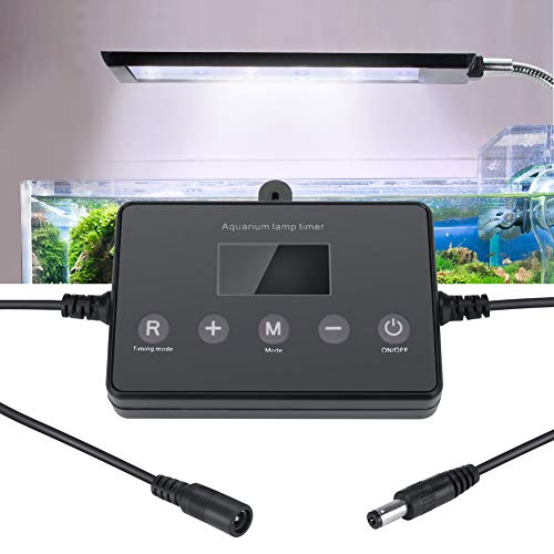 Achort Temporizador de Acuario, Luz de Acuario Temporizador para Acuarios Temporizador Digital para Rampa LED de Acuario, 12-24V Temporizador de Control de Iluminación