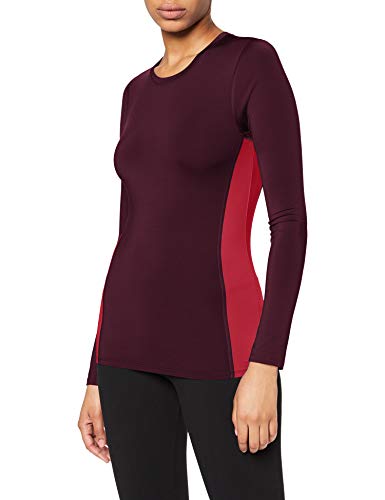 Activewear Camiseta Técnica Manga Larga para Mujer , Morado (Potent Purple/garnet), 40 (Talla del Fabricante: Medium)