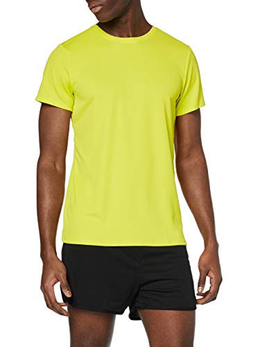 Activewear Camiseta Técnica para Hombre, Amarillo (Citrine), Large