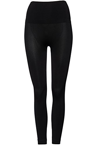 Activewear - Mallas de Deporte sin Costuras Mujer , Negro (Black), XX-Small