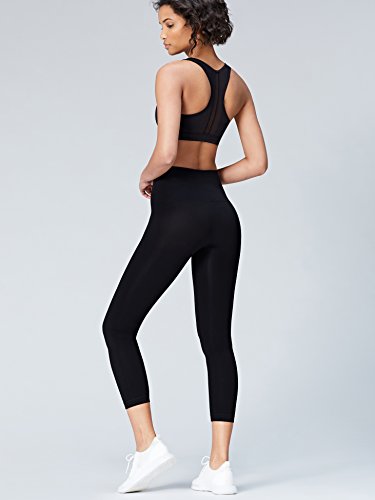 Activewear - Mallas de Deporte sin Costuras Mujer , Negro (Black), XX-Small