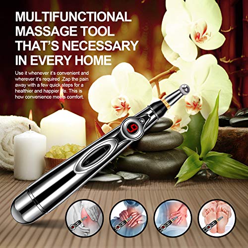 Acupuncture Pen, DANGSHAN Electronic Acupuncture Pen | Pain Relief Therapy | Meridian Energy Pulse Massage Pen | Powerful Meridian Energy Pen Relief Pain Tools, 1 x AA battery (Not Included)