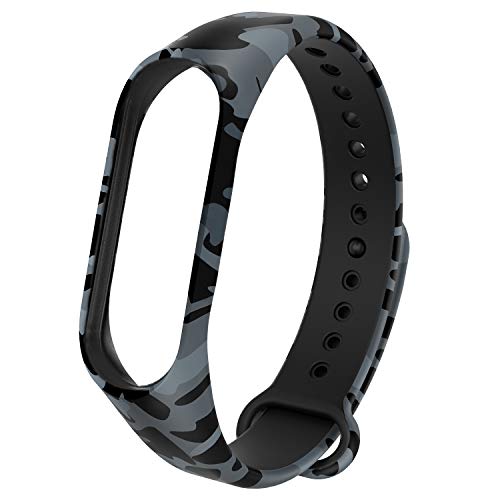 Adepoy Correa para Xiaomi Mi Band 3 / Mi Band 4, Coloridos Impermeable Reemplazo Correas Reloj Silicona Correa para Xiaomi Mi Band 3/4 Pulsera Silicona Band